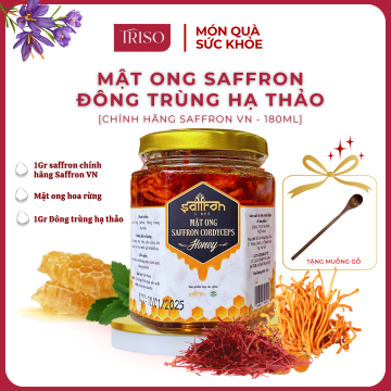 Mật ong saffron đông trùng hạ thảo 180ml