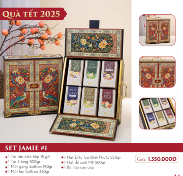 SET QUÀ JAMIE - 6 LOẠI TRÀ MỨT