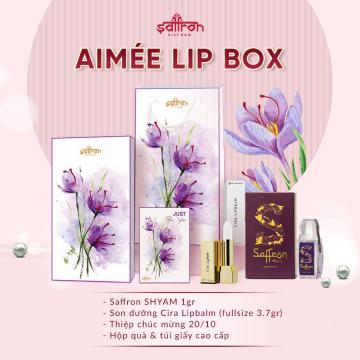 Hộp quà tặng Saffron SHYAM 1gr và Son dưỡng Cira Lipbalm