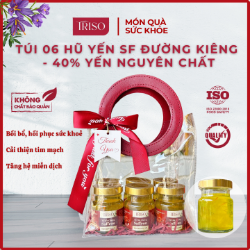 SET 6 Hũ Yến Chưng Saffron Đường Kiêng [40% Yến]