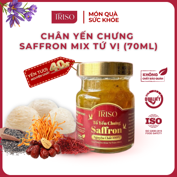 Yến chưng saffron mix tứ vị {40% yến}