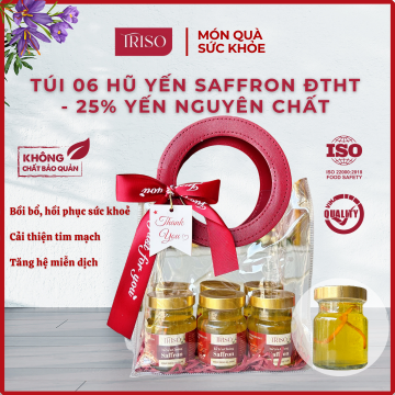 SET 6 Hũ Yến Chưng Saffron Đông Trùng Hạ Thảo [25% Yến]