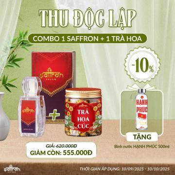 COMPO 1GR SAFFRON SALAM + 1 TRÀ HOA CÚC 