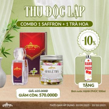 COMPO 1GR SAFFRON SALAM + 1 TRÀ HOA GIAI LỆ