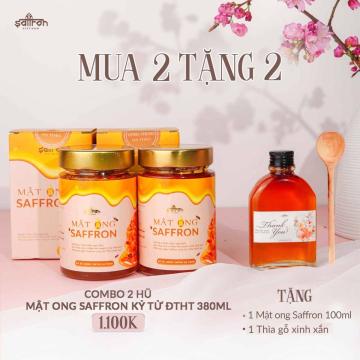 COMPO 2 hũ MẬT ONG SAFFRON TINH BỘT NGHỆ 360ML