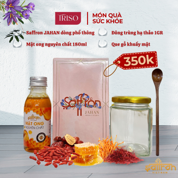 Mật ong ngâm saffron JAHAN 180ml
