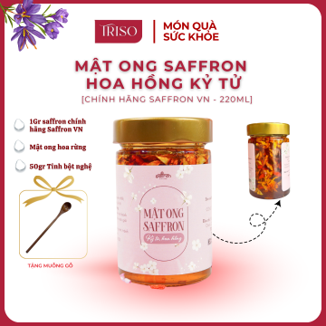 Mật ong saffron hoa hồng kỷ tử 220ml