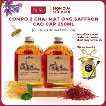 { Mua 2 tặng 2 } Compo 2 chai mật ong saffron SALAM 250ml