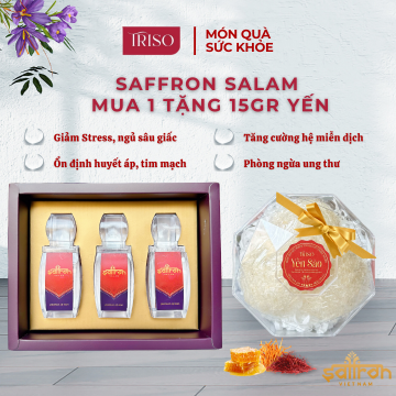 {Mua 1 tặng 1} Compo 3GR SAFFRON SALAM - Tặng 15GR Yến vụn đắp tổ