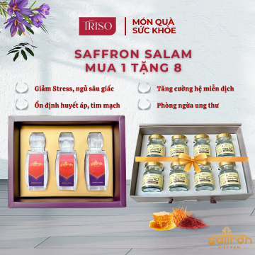 {Mua 1 tặng 1} Compo 3GR SAFFRON SALAM - Tặng Bát trân yến đường phèn 8 hũ