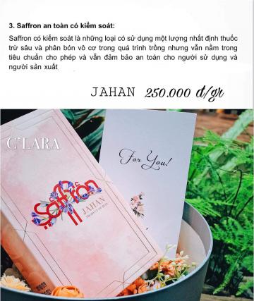 Saffron JAHAN 1GR - Trải nghiệm dùng thử
