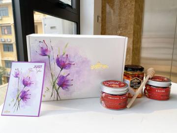 Set quà 20/11 Farah (Mật ong saffron Đông trùng hạ thảo & 2 hũ trà)